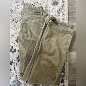 High rise dad jeans corduroy pants